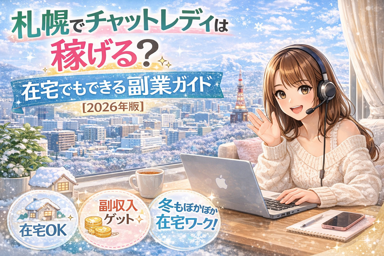 札幌でチャットレディは稼げる？在宅でもできる副業ガイド【2026年版】
